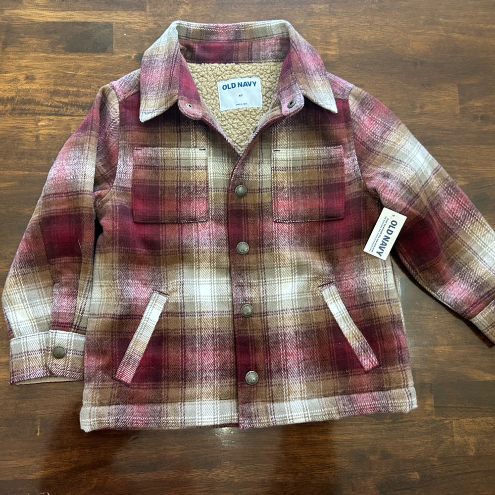Old Navy Plaid Kids Jacket